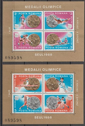 Roumanie 2 blocs feuillets - roumanie., blocs-feuillets