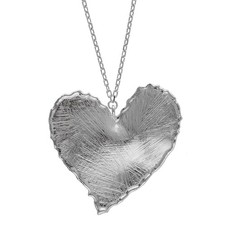 Victoria Cruz Bijoux Collier Femme New York Argent Cœur A4796-HG