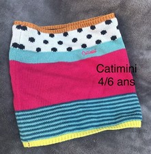 Catimini 4 / 6 Ans Fille : Snood Multicolore Hiver TBE !!