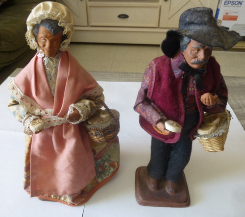 Lot santons argile - santons, de