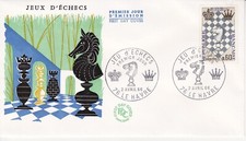 Enveloppe 1er jour Jeux d'Echecs 1966 FDC
