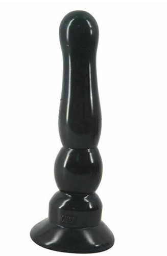 Gode ventouse noir silicone - en,
