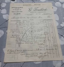 Facture Ancienne 1923 Matériel De Pêche   "Modern Pêche" Cannes  Pêcheur 