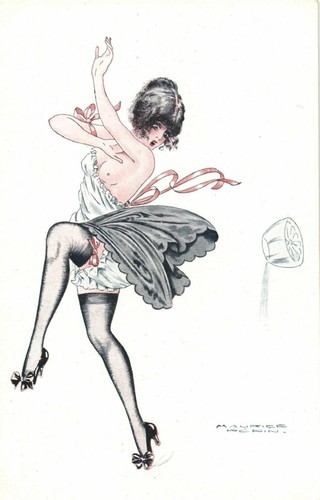 Erotic artist signed - pc,