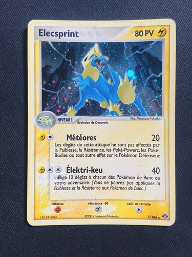 Carte pokémon elecsprint - carte,