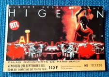 ticket billet place concert JACQUES HIGELIN 1985  PARIS