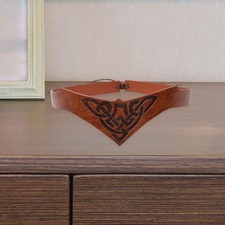 Coiffe Viking en cuir PU