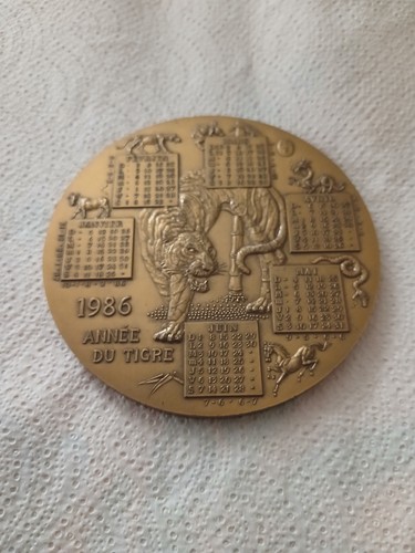 Médaille bronze calendrier - médaille,