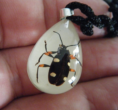 Pendentif scarabée noir - pendentif, *