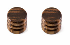 NEW 2 Boutons BOIS zébré -