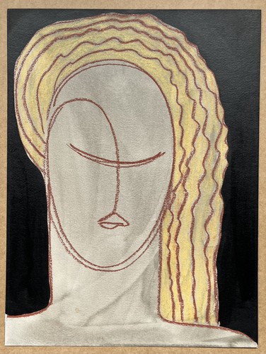 Dessin pastel gras - dessin, portrait
