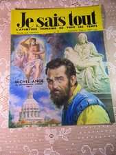 425Y Revue Je Sais Tout N° 7 Michel Ange 26.4 X 33 cm 27/05/1969