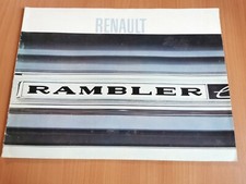CATALOGUE BROCHURE RENAULT RAMBLER  #R2