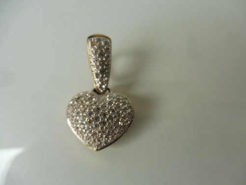 Beau pendentif cœur doré - beau, cœur,