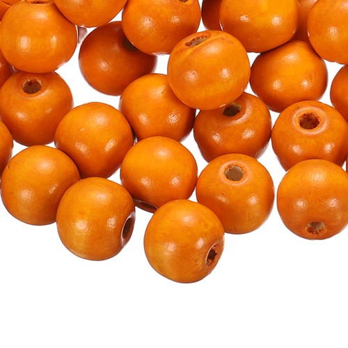 Perles bois gros trou - perles, en