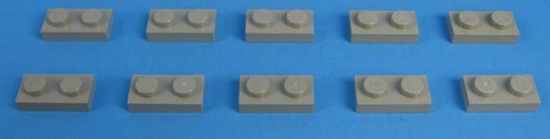 Lego oldgray plate - x,