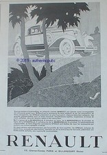 PUBLICITE RENAULT AUTOMOBILE STELLA REINA NERVA VIVA MONA DE 1929 FRENCH AD PUB