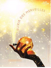 PUBLICITE ADVERTISING   2007 HERMES  parfum l' ELIXIR DES MERVEILLES