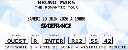 Billet concert bruno - billet,