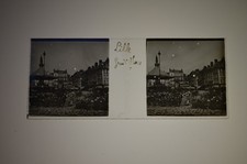 Lille "Grand' Place" (Fleuriste)- plaque de verre positif stéréo