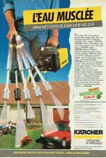 Publicité Advertising 1120  1987 le mini nettoyeur Karcher  HD555 eau musclée