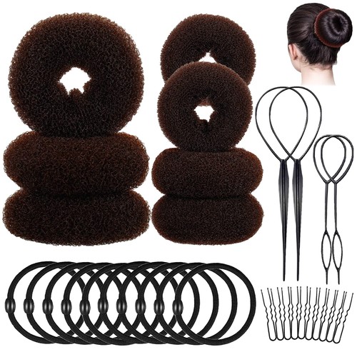 31pcs donuts cheveux - 31pcs,