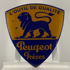 Plaque émaillée Peugeot -
