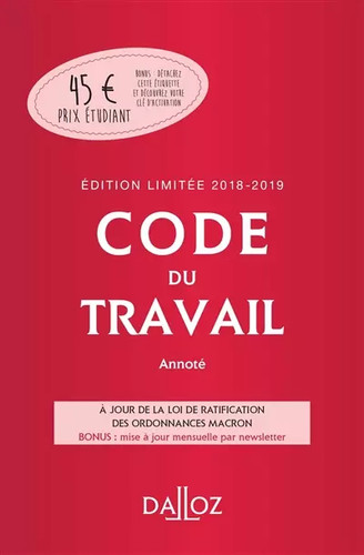Code travail 2018 2019 - code,
