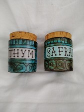 Paire de pots à épices en céramique par Alain MAUNIER à Vallauris