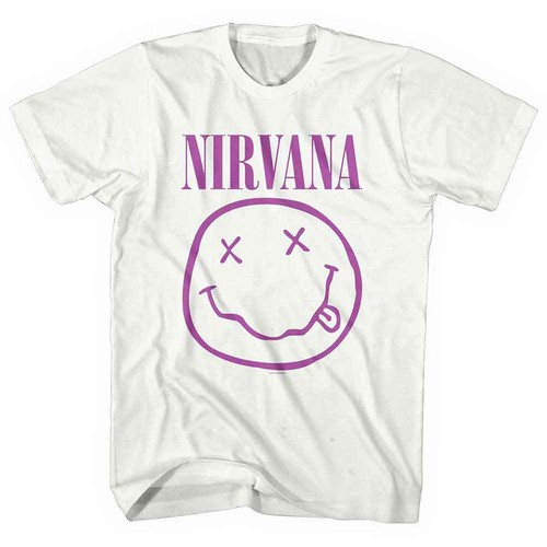 Nirvana purple smile white - nirvana,