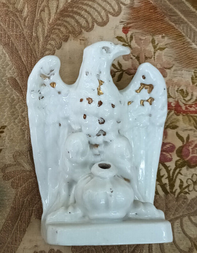 Encrier ancien porcelaine - ancien,