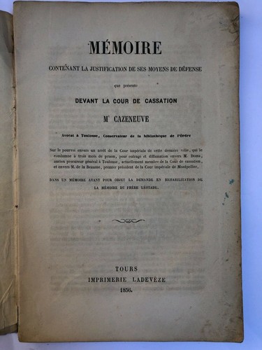Memoire devant cour - cour, de