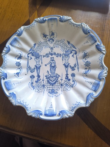 Assiette décor moustiers - assiette,