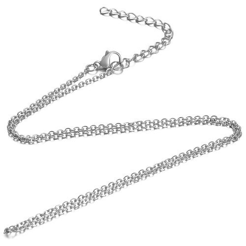 Collier fin chaine argente - fin,