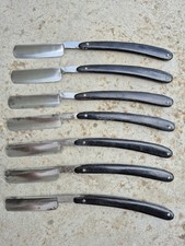 Lot de 7 rasoirs coupe choux identiques avec boites