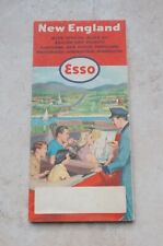 Ancien livret Cartes Routières NEW ENGLAND USA ESSO 1954 vintage america