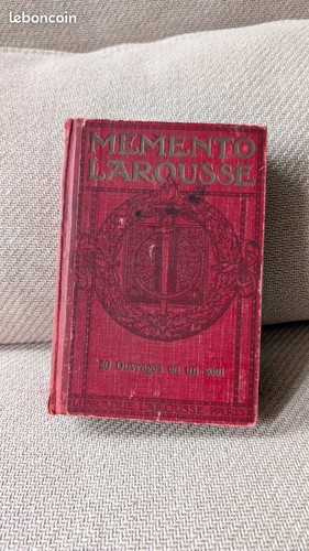 Ancien mémento larousse 1932 - mémento,