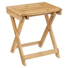 Tabouret Pliable "Bambou" 44cm Naturel