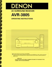 Denon AVR-3805 Surround Sound