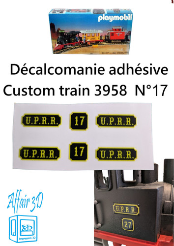 Custom playmobil décalcomanie - custom,