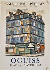 Affiche Takanori OGUISS 1970 Exposition Galerie Paul Petrides 