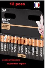 Piles Duracell lot de 12   AAA LR3 1.5 v Alkaline Qualité guarantie