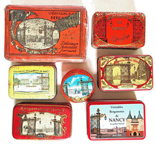 Lot de boites anciennes de BERGAMOTES de Nancy