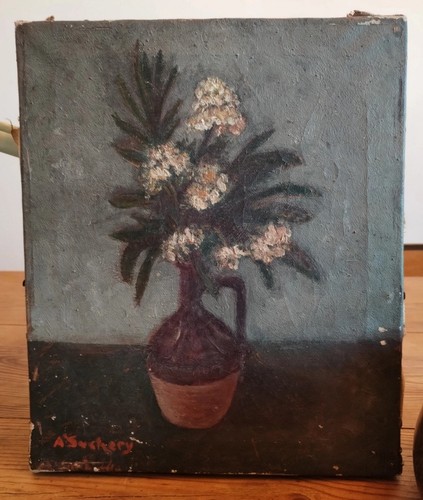 Tableau ancien huile nature - tableau,