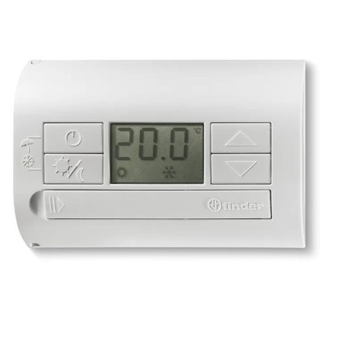 Thermostat digital mural blanc