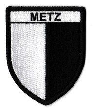 Patche Metz écusson brodé patch thermocollant ville Lorraine blason