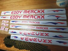 Eddy Merckx rouge bleu aluminium Team kit d'autocollants autocollants autocol...