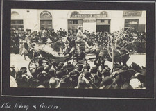 Grèce, Athènes, Le roi et la reine en voiture à cheval, Tirage vintage, ca.1900 