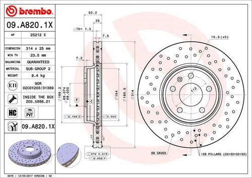 Disques frein xtra brembo - brembo,