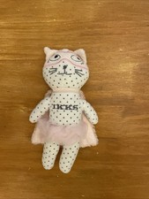 Peluche doudou super chat rose